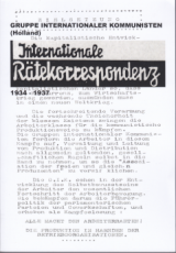 B799: H.-P. Jacobitz & T. Königshofen (Hrsg.) - „Gruppe Internationaler Kommunisten (Holland): Internationale Rätekorrespondenz“