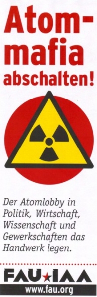 Aufkleber 07: Atom-Mafia abschalten